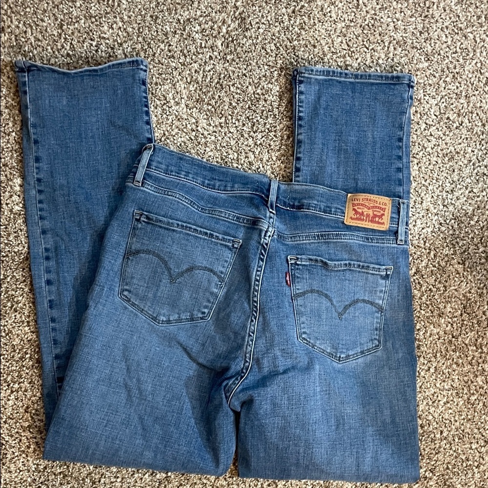 Women's Blue Stretch Skinny Jeans - Picture 4 of 4